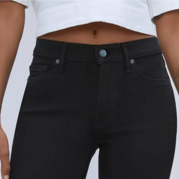 NWT Everlane The Mid Rise Skinny Stretch Jean Womens 28 Black - Picture 2 of 9
